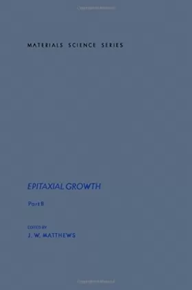 Couverture du produit · Epitaxial Growth: Part B