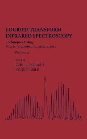 Couverture du produit · Fourier Transform Infrared Spectroscopy