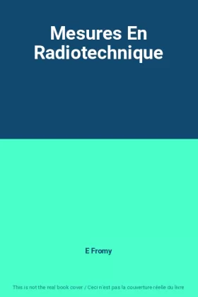 Couverture du produit · Mesures En Radiotechnique