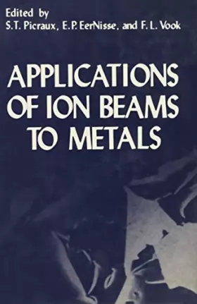 Couverture du produit · Applications of Ion Beams to Metals