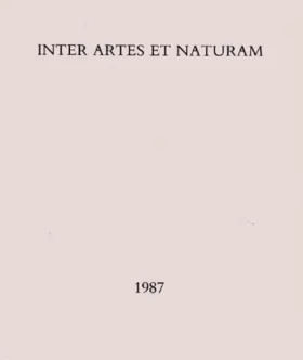 Couverture du produit · ÇIan Hamilton Finlay : Inter artes et naturam, 30 avril-28 juin 1987, ARC [Animation recherche, confrontation], Musée d'art mod