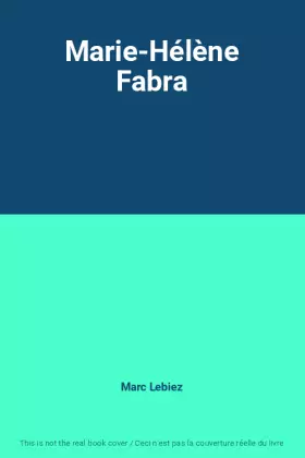 Couverture du produit · Marie-Hélène Fabra