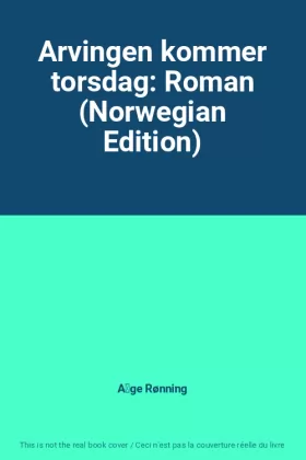 Couverture du produit · Arvingen kommer torsdag: Roman (Norwegian Edition)