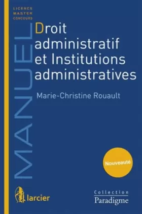 Couverture du produit · Droit administratif et Institutions administratives