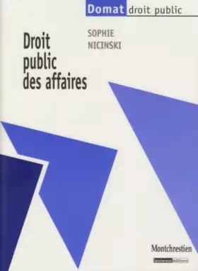 Couverture du produit · Droit public des affaires