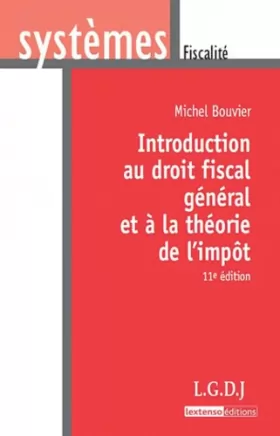 Couverture du produit · Introduction au droit fiscal général et à la théorie de l'impôt