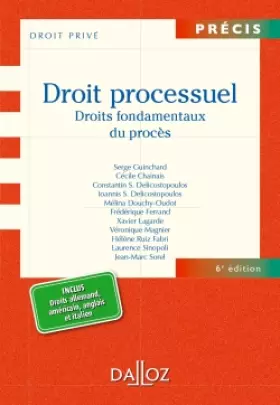 Couverture du produit · Droit processuel. Droits fondamentaux du procès - 6e éd.