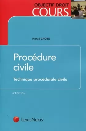 Couverture du produit · Procédure civile: Technique procédurale civile