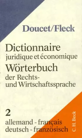 Couverture du produit · Dictionnaires juridiques et économique Allemand-Français, 5e édition