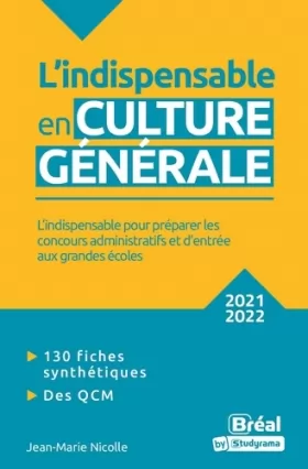 Couverture du produit · L'indispensable en culture générale: 2021-2022