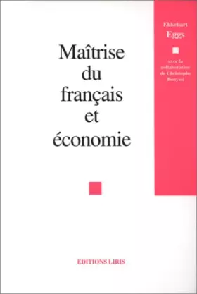 Couverture du produit · Maîtrise du français et économie