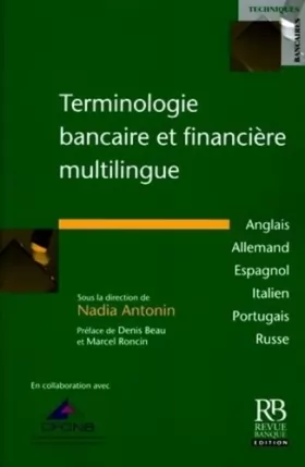 Couverture du produit · Terminologie bancaire et financière multilingue: Anglais - Allemand - Espagnol - Italien - Portugais - Russe