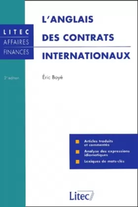 Couverture du produit · L'Anglais des contrats internationaux (ancienne édition)
