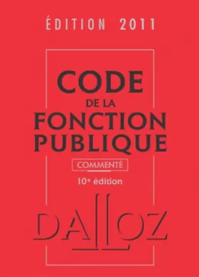Couverture du produit · Code de la fonction publique 2011