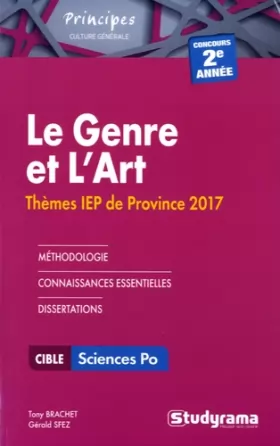 Couverture du produit · Genre et art : thème IEP province 2e année