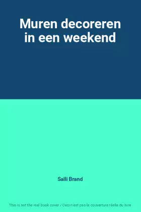 Couverture du produit · Muren decoreren in een weekend