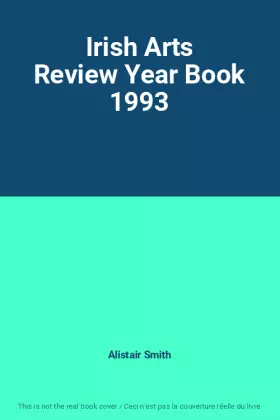 Couverture du produit · Irish Arts Review Year Book 1993