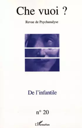 Couverture du produit · De l'infantile