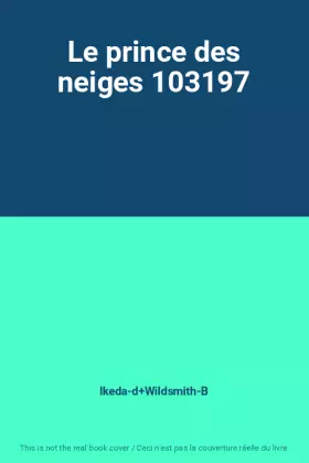 Couverture du produit · Le prince des neiges 103197