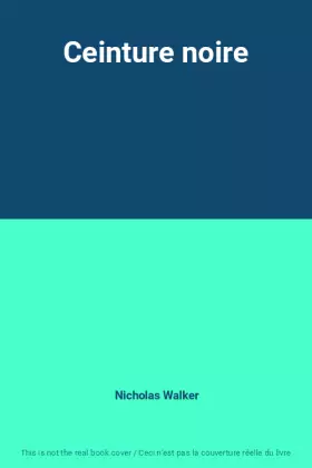 Couverture du produit · Ceinture noire
