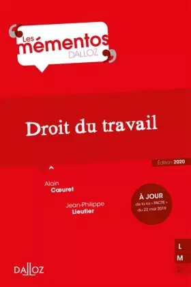 Couverture du produit · Droit du travail - 2e ed.: Édition 2020