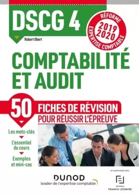 Couverture du produit · DSCG 4 Comptabilité et audit - Fiches de révision - Réforme 2019-2020: Réforme Expertise comptable 2019-2020