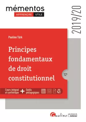Couverture du produit · Principes fondamentaux de droit constitutionnel