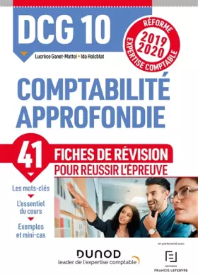 Couverture du produit · DCG 10 - Comptabilité approfondie - Fiches de révision - Réforme 2019-2020: Réforme Expertise comptable 2019-2020 (2019-2020)