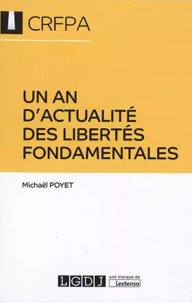 Couverture du produit · Un an d'actualité des libertés fondamentales (2019)