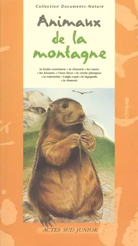 Couverture du produit · Les animaux de la montagne