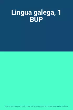 Couverture du produit · Lingua galega, 1 BUP