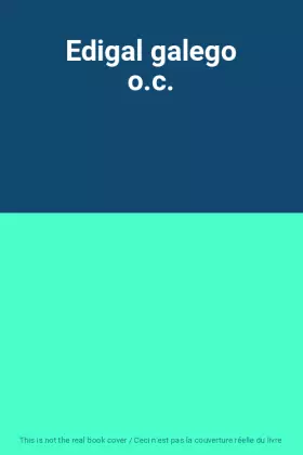 Couverture du produit · Edigal galego o.c.