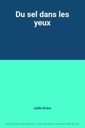 Couverture du produit · Du sel dans les yeux