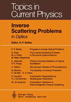 Couverture du produit · Inverse Scattering Problems in Optics