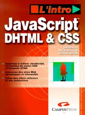 Couverture du produit · JavaScript, DHTML CSS