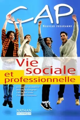 Couverture du produit · VIE SOCIALE ET PROFESSIONNELLE CAP ELEVE 2003