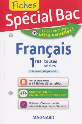 Couverture du produit · Spécial Bac : Fiches Français 1eres toutes séries