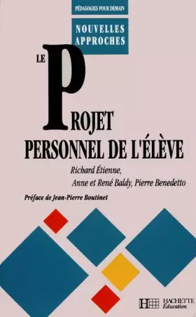 Couverture du produit · Le Projet personnel de l'élève