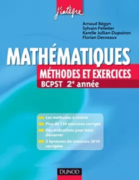 Couverture du produit · Mathématiques Méthodes et Exercices BCSPT 2e année