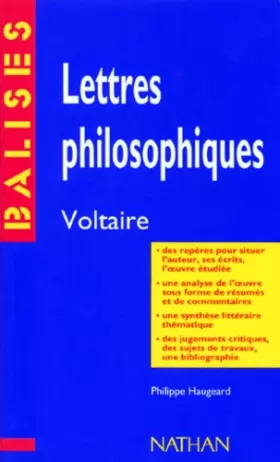 Couverture du produit · "Lettres philosophiques", Voltaire