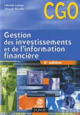 Couverture du produit · Gestion des investissements et de l'information financière - 6ème édition - Manuel