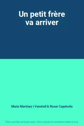 Couverture du produit · Un petit frère va arriver