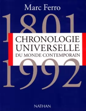 Couverture du produit · Chronologie universelle du monde contemporain : 1801-1992