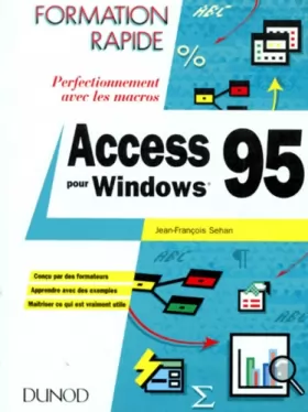 Couverture du produit · Access pour Windows 95