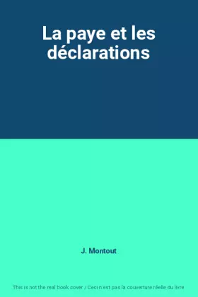 Couverture du produit · La paye et les déclarations