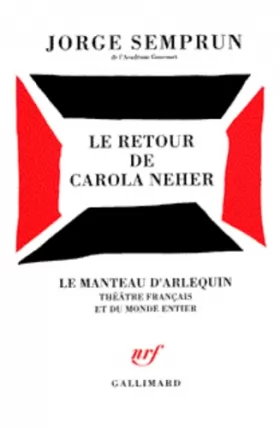 Couverture du produit · Le Retour de Carola Neher