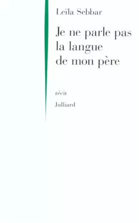 Couverture du produit · Je ne parle pas la langue de mon père
