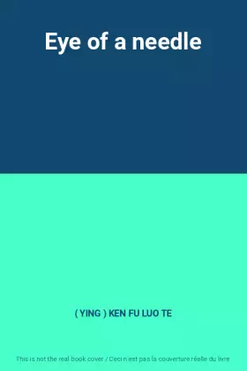 Couverture du produit · Eye of a needle