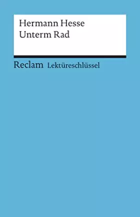 Couverture du produit · Unterm Rad. Lektüreschlüssel für Schüler