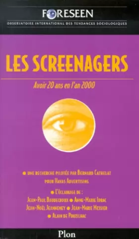 Couverture du produit · Screenagers : avoir 20 ans en l'an 2000